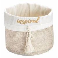 Yuvarlak Katlanabilir Çok Amaçlı Saklama Organizer Kutu Keçe Sepet (mega) - 03389