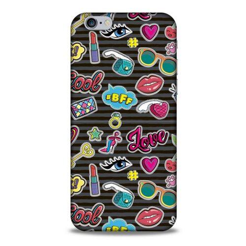 Pop Culture Siyah Apple Iphone 6 Kılıf
