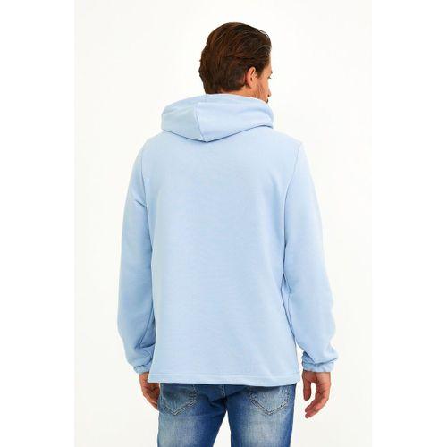 Erkek Kapşonlu Regular Fit Yarım Ferm.Kargo Cepli İnce Sweatshirt SPR22SW171