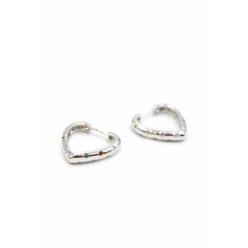 Kalp Küpe - Gümüş