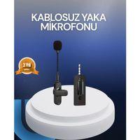 Profesyonel Ses Kayıt İçin Kablosuz Mini Yaka Mikrofonu