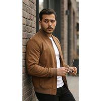 Erkek önden Fermuarlı Içi Astarlı Süet Ceket