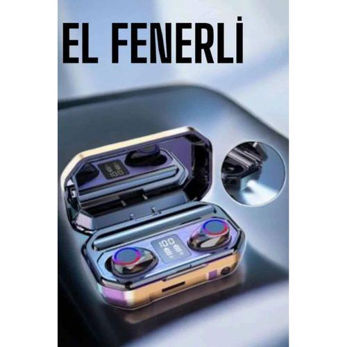 Dijital Göstergeli Bluetooth Bağlantılı Kulaklık Dokunmatik Kontrol