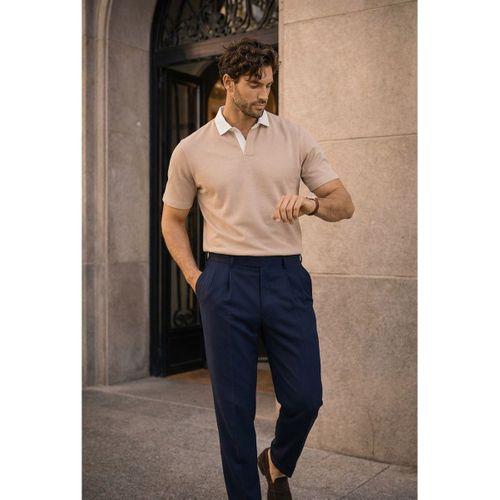 Arthur Regular Fit Nova Pike Kumaş Polo Yaka T-Shirt - Bej