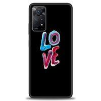 Xiaomi Redmi Note 11 Pro Kılıf HD Baskılı Kılıf - Renkli Love + Tam Ekran Koruyucu