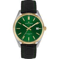 Jacques Lemans JL.50-4W Quartz Deri Siyah Yeşil Kadran 10 ATM 34 mm Kadın Kol Saati