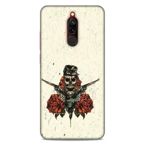 Lopard Xiaomi Redmi 8 Uyumlu Kılıf Tattoo's (1) Kılıfı Gül İskelet