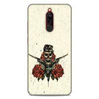 Lopard Xiaomi Redmi 8 Uyumlu Kılıf Tattoo's (1) Kılıfı Gül İskelet