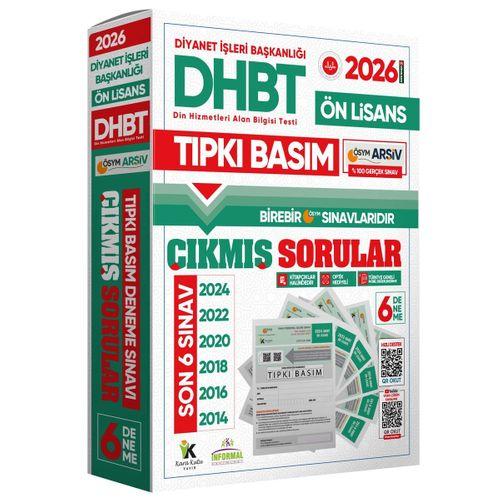 2026 KPSS-DHBT Ön Lisans ÖSYM Çıkmış Soru Tıpkı Basım 6lı Kitapçık Türkiye Geneli Deneme Paketi