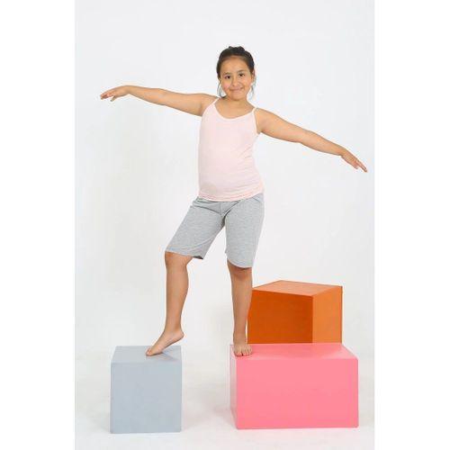 Kız Çocuk İp Askılı Şortlu Penye Pembe Pijama Takım