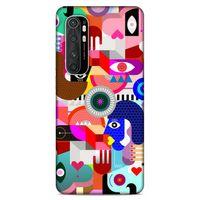 Lopard Xiaomi Mi Note 10 Lite Uyumlu Kılıf Soyut Sanat (21) Baskılı Koruyucu Kapak