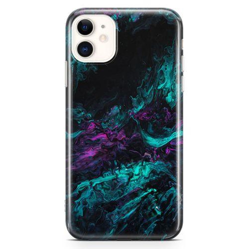 Apple iPhone 11 Kılıf Dağılmış Mürekkep Arka Kapak Koruma Desenli Full Koruyucu