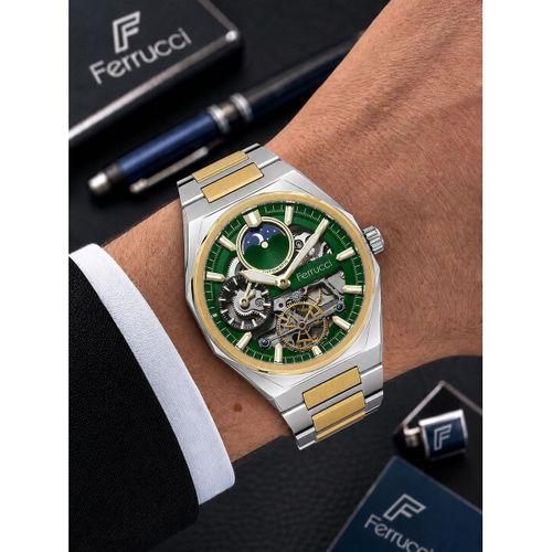 Ferrucci Otomatik Ve Kurmalı Güneş Ve Mehtap Kadranlı 2 Yıl Garantili Erkek Kol Saati BFC.M3558.S4