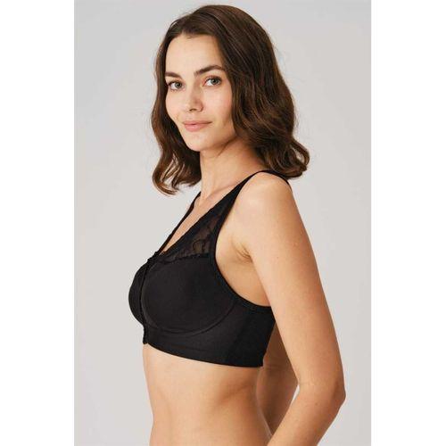 Kadın Balensiz Desteksiz Dolgusuz Geniş Askılı Toparlayıcı Önden Açılan Sırt Destekli Küçültücü Sütyen