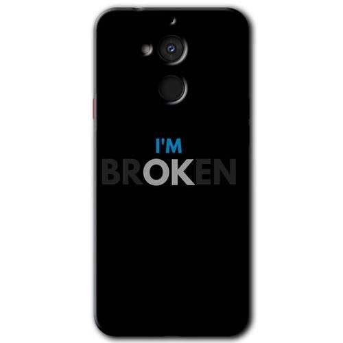 Potkal Hediye Fabrikası General Mobile GM 8 Kılıf HD Desen Baskılı Arka Kapak - Im Broken