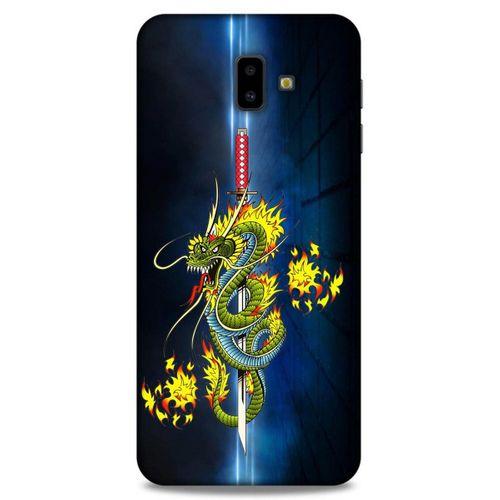 Lopard Samsung Galaxy J6 Plus Uyumlu Kılıf Tattoo's (2) Kabı Ejderha Dövmesi