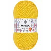 1 Adet Baby One Tüylenmeyen El Örgü İpi Yünü Sarı K154