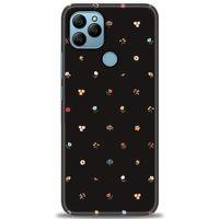 General Mobile GM 21 Kılıf HD Baskılı Kılıf - Flower + Tam Ekran Koruyucu