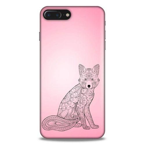 Lopard Apple Iphone 7 Plus Uyumlu Kılıf Tattoo's (42) Rugged Armor Kılıf Pembe Dövme