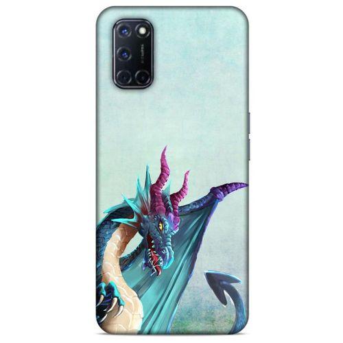 Oppo A52 Kılıf Dragons (19) Kılıfları Mavi Ejderha