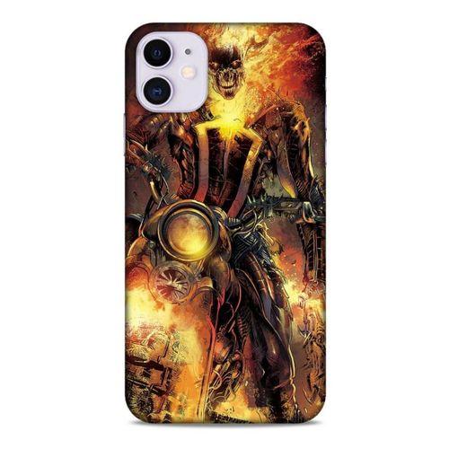 Apple Iphone 11 Uyumlu Kılıf Motorsiklet (15) Antişok Kılıf Kurukafa