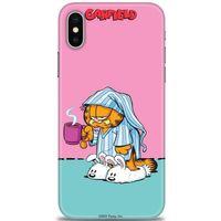 iPhone X Kılıf HD Baskılı Kılıf - Garfield + Tam Ekran Koruyucu