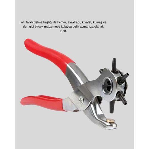 6 Başlıklı Kemer Delme Pense Paslanmaz Çelik Çok Amaçlı