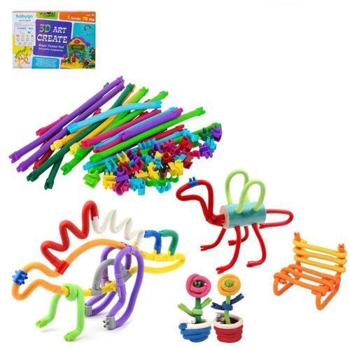 Eğitici Oyuncak Babygo Yapıcı Bükme Oluşturma 3D Yapım Seti