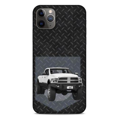 Lopard Apple Iphone 11 Pro Max Uyumlu Kılıf PickUpX (20) Koruyucu Kılıf Beyaz Gümüş