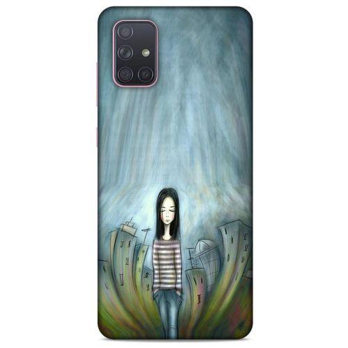 Samsung Galaxy A71 Kılıf Depresyon (22) Tam Koruma Kılıfı Fuşya Bordo