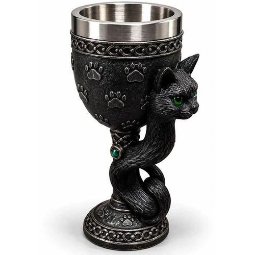 Kedi Figürlü 3d Paslanmaz Çelik Kadeh Bardak Alk6543