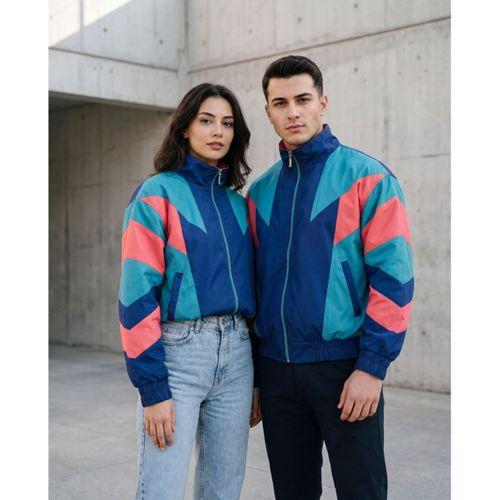 Kadın - Erkek 80'ler Dönemi Retro Ceket