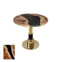 Dockers Gold Yuvarlak Masa Çap 90cm - (Werzalit, Wermodin ve Allzalit Tabla) - Epoxy