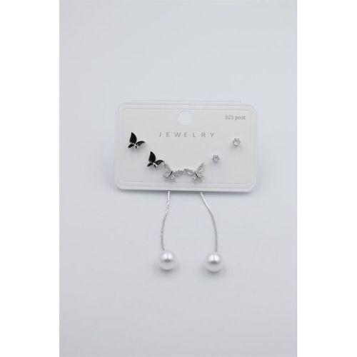 Çoklu Set Küpe - Gümüş