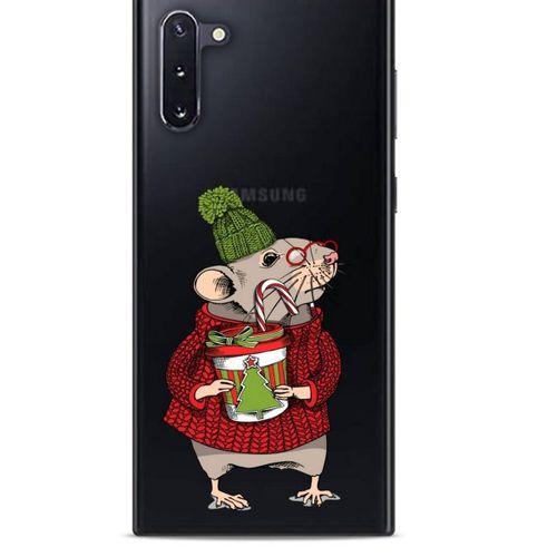 Zoologix (23) Samsung Galaxy Note 10 Şeffaf Kılıf Silikon Desenli