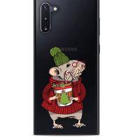 Zoologix (23) Samsung Galaxy Note 10 Şeffaf Kılıf Silikon Desenli