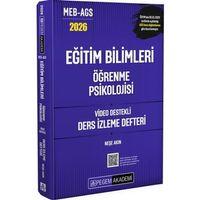 2026 MEB AGS Eğitim Bilimleri Öğrenme Psikolojisi Video Destekli Ders İzleme Defteri Pegem Yayınları