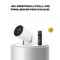 4k Destekli Full Hd Projeksiyon Cihazı – 130 İnç Geniş Ekran, Wifi Ve Hdmı Bağlantılı
