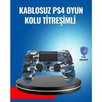 Bluetooth Kablosuz Ps4 Gamepad Çift Motorlu Siyah Controller