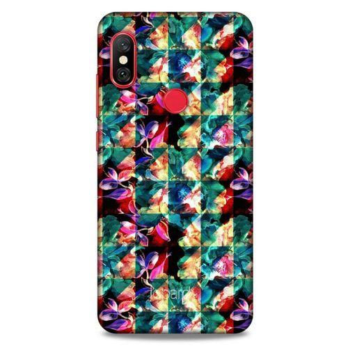 Xiaomi Redmi Note 6 Pro Kılıf Kelebek Etkisi (17) Tasarım Kılıf Turkuaz Yeşil