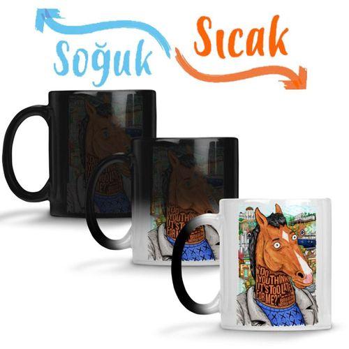 Bojack Horseman Sihirli Kupa Bardak Porselen