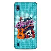 Lopard Samsung Galaxy A10 Uyumlu Kılıf Tattoo's (34) Slim Armor Kılıf İskelet & Gitar