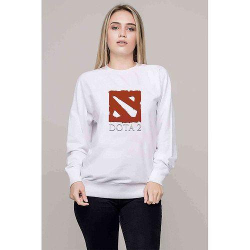 Dota 2 Simge logo Baskılı Beyaz Kadın Sweatshirt