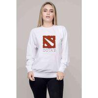 Dota 2 Simge logo Baskılı Beyaz Kadın Sweatshirt