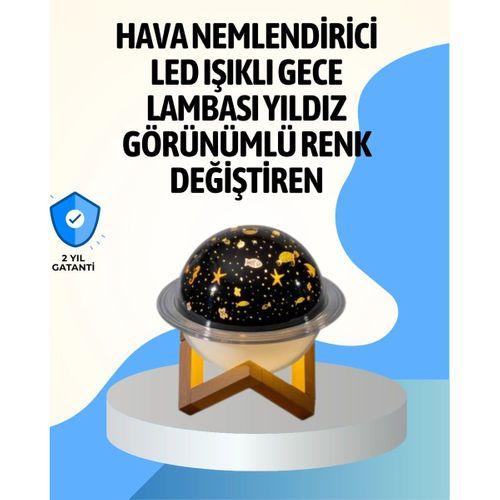 Projektör Işıklı Ve Aromaterapi Destekli Taşınabilir Nemlendirici Cihaz Usb Bağlantılı