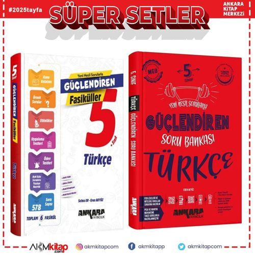 Ankara Yayıncılık 5.Sınıf Türkçe Güçlendiren Konu Fasikül ve Soru Bankası Seti 2 Kitap