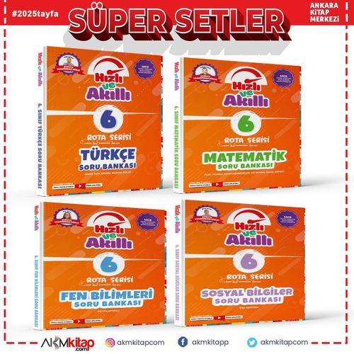 Tammat Yayıncılık 6.Sınıf Türkçe Matematik Fen Bilimleri ve Sosyal Bilimler Soru Bankası Seti 4 Kitap