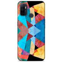 Huawei P40 Kılıf Pastel Renkler (25) Antişok Kapak Mavi Sarı