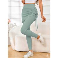 Kadın Yüksek Bel Yandan Büzgülü Alttan Uzun Kaşkorse Tayt Etek