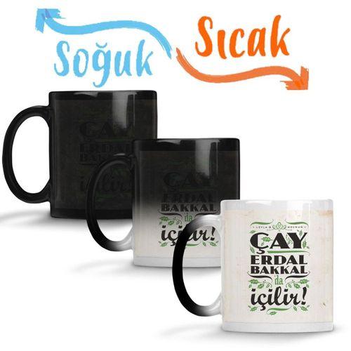 Çay Erdal Bakkalda İçilir Erdal Bakkal Sihirli Kupa Bardak Porselen